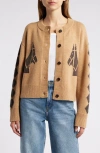 Rails Mavie Wool-blend Cardigan In Camel Stables