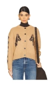 Rails Mavie Wool-blend Cardigan In Brown