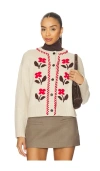 Rails Mavie Cardigan Carmine Floral In Neutral