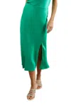 Rails Maya Satin Midi Skirt In Blue