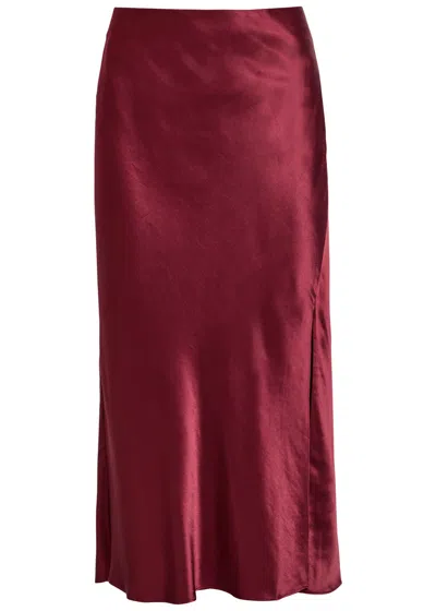 RAILS RAILS MAYA SIDE SPLIT SATIN SKIRT
