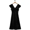 Rails Mckenna Lace Trim Midi Dress In Black