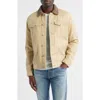 Rails Mckinley Faux Shearling Trucker Jacket In Yellow