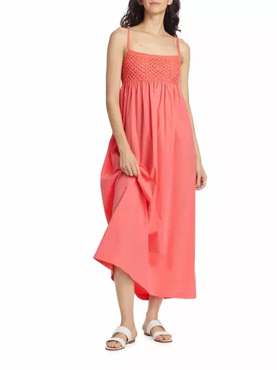 Rails Meeka Midi Dress In Hot Coral In Red