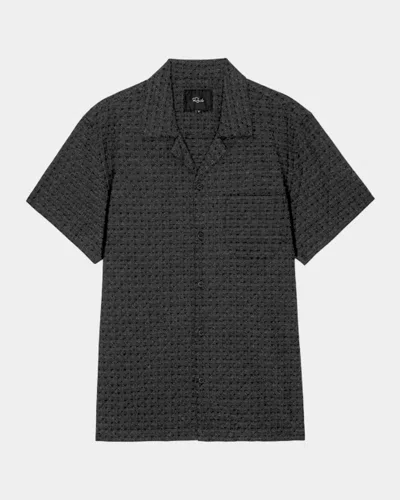Rails Men & Apos;s Davis Short-sleeve Shirt In Black
