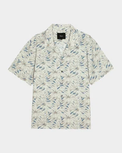 Rails Men & Apos;s Rhodes Floral Camp Shirt In Blue