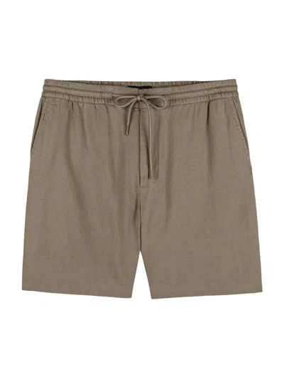 Rails Men's Archer 6-barley Cotton-linen Drawstring Shorts In Brown