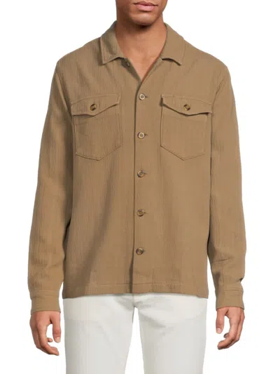 Rails Men's Arthur Long Sleeve Woven Shirt In Brown