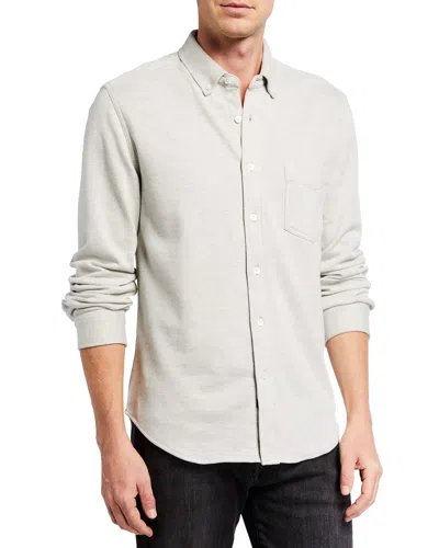 Rails Men's Berkeley Brushed Knit Sport Shirt In Light Gray