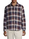 Rails Men's Berkshire Herringbone Plaid Button-front Shirt Jacket In Multi