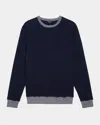 Rails Men's Burns Cotton-cashmere Sweater In Perfect Navy