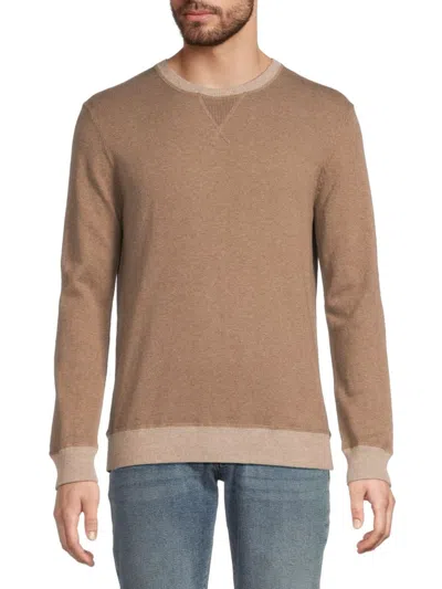 Rails Men's Burns Heathered Cotton-cashmere Sweater In Brown