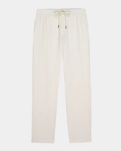 RAILS MEN'S CALLUM COTTON LINEN STRAIGHT-LEG PANTS