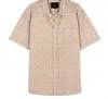 Rails Carson Regular Fit Short Sleeve Linen Shirt In Neutral