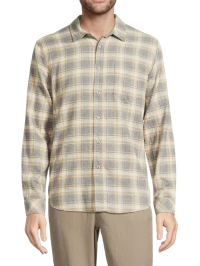 Rails Men's Checked Cotton Long-sleeve Shirt In Neutral