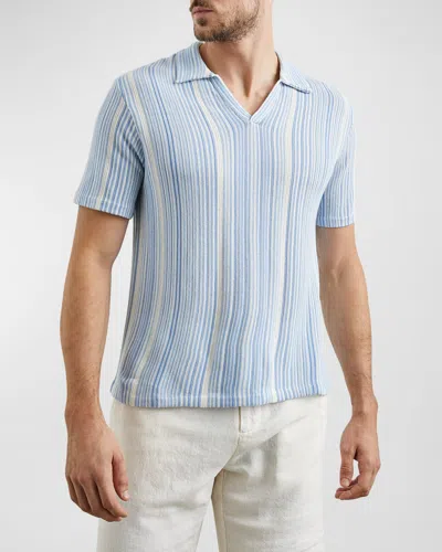 Rails Men's Etanne Polo Shirt In Meridian Ecru Stripe