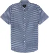 Rails Men's Fairfax Button Down Shirt In Geo Diamond White Blue