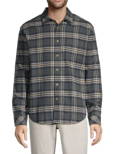 Rails Men's Forrest Charcoal Foundation Melange Long-sleeve Shirt