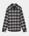 Rails Forrest Shirt In Charcoal Tumeric In Charcoal Tumeric