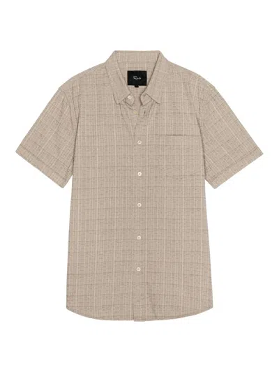 Rails Men's Gavin Linen-blend Short-sleeve Shirt In Brown