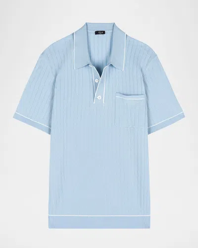 Rails Men's Hardy Cotton Ribbed Polo Shirt