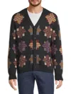 Rails Men's Heirloom Patchwork Cotton-blend Cardigan In Animal Print