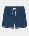 Rails Hudson Shorts Navy White Palm In Blue
