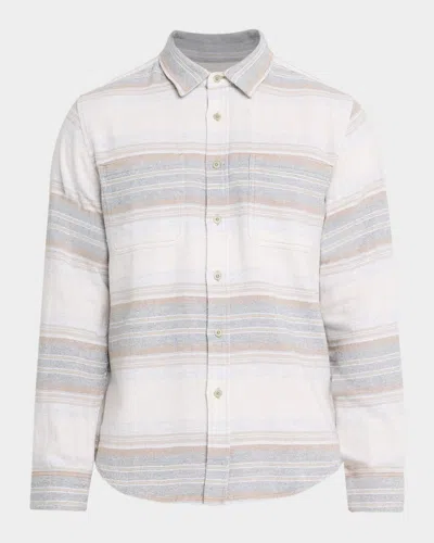 Rails Men's Ivan Brushed Cotton Stripe Button-down Shirt In Animal Print