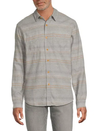 Rails Men's Ivan Textured Cotton Flannel Button-down Shirt In Gray
