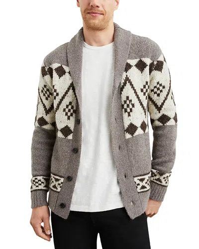 Rails Men's Kallio Cardigan Sweater In Maple Oat