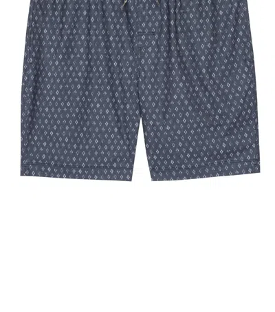 Rails Men's Kian Short In Diamond Block Navy In Grey