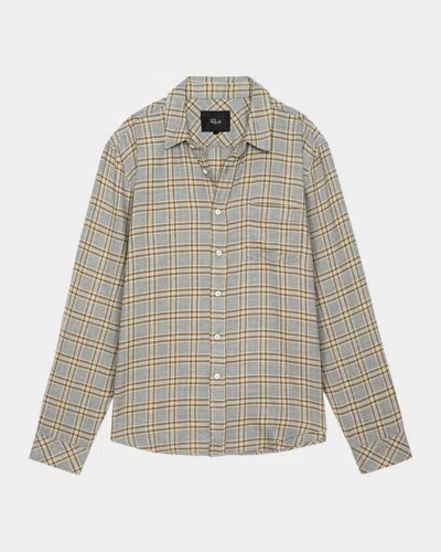 Rails Men's Lennox Brushed Cotton Plaid Button-down Shirt In Gray
