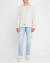 Rails Lennox Plaid Cotton Blend Button-up Shirt In Prchmt Sky Mlnge