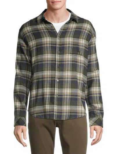 Rails Men's Lennox Cotton-blend Shirt In Blue Moss
