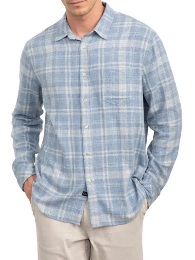 Rails Men's Lennox Plaid Cotton-blend Shirt In Blue