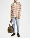 Rails Wyatt Regular Fit Button Front Shirt In Cranberry Finch