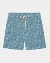 Rails Men's Logan Floral Embroidered Pull-on Shorts
