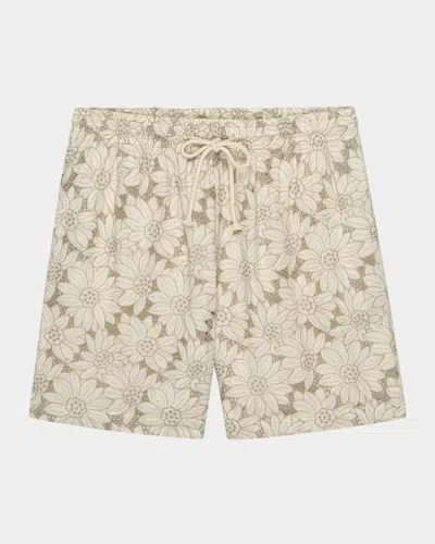 Rails Men's Logan Floral Embroidered Pull-on Shorts