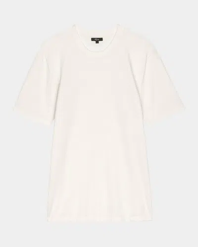 RAILS MEN'S MASON COTTON AND CASHMERE SOLID CREWNECK T-SHIRT