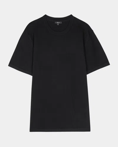 Rails Men's Mason Cotton-cashmere T-shirt In Black