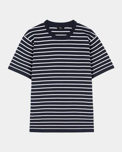 Rails Men's Mason Striped T-shirt In Nautical Navy Stripe