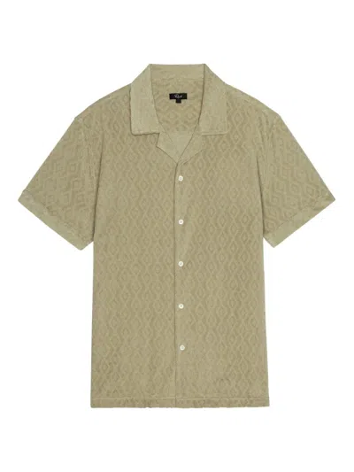 Rails Men's Maverick Craft Paper Diamond Cotton-blend Camp Shirt In Green