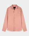 Rails Mykonos Linen Blend Button-up Shirt In Desert Rose