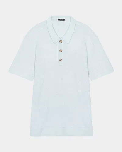 Rails Men's Nathan Jacquard Polo Shirt In Blue