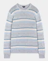 Rails Men's Olsen Melange Striped Sweater In Blue Stripe