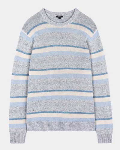 RAILS MEN'S OLSEN MELANGE STRIPED SWEATER