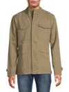 Rails Men's Paulsen Stand Collar Cotton Jacket In Green