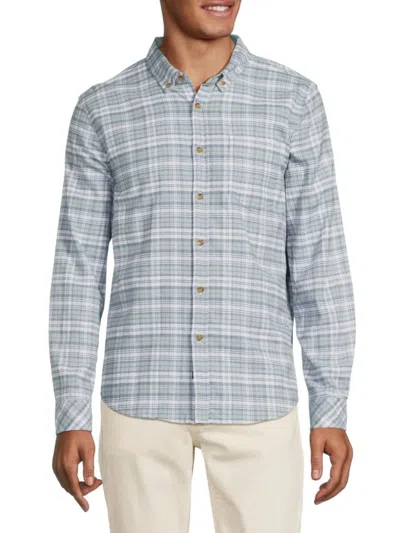 Rails Men's Plaid Long Sleeve Shirt In Sage Glass