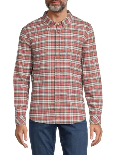 Rails Men's Plaid Shirt In Scarlet