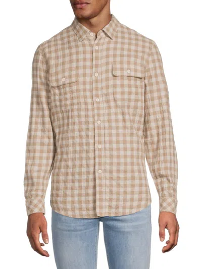 Rails Men's Powell Long Sleeve Gingham Woven Shirt In Multi